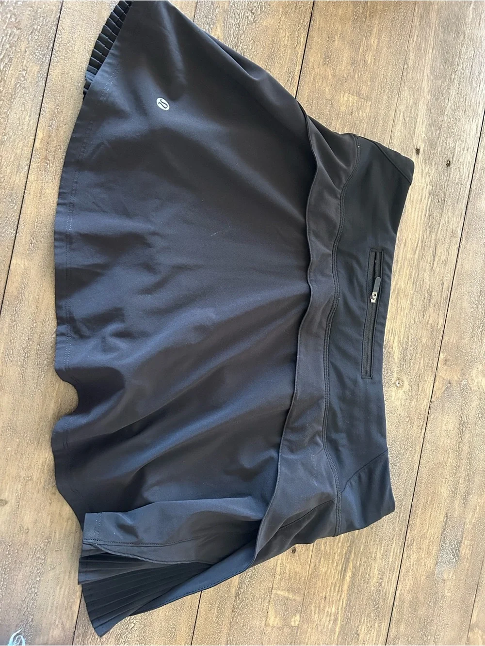 lululemon athletica Black Athletic Skirt with Zip Pocket